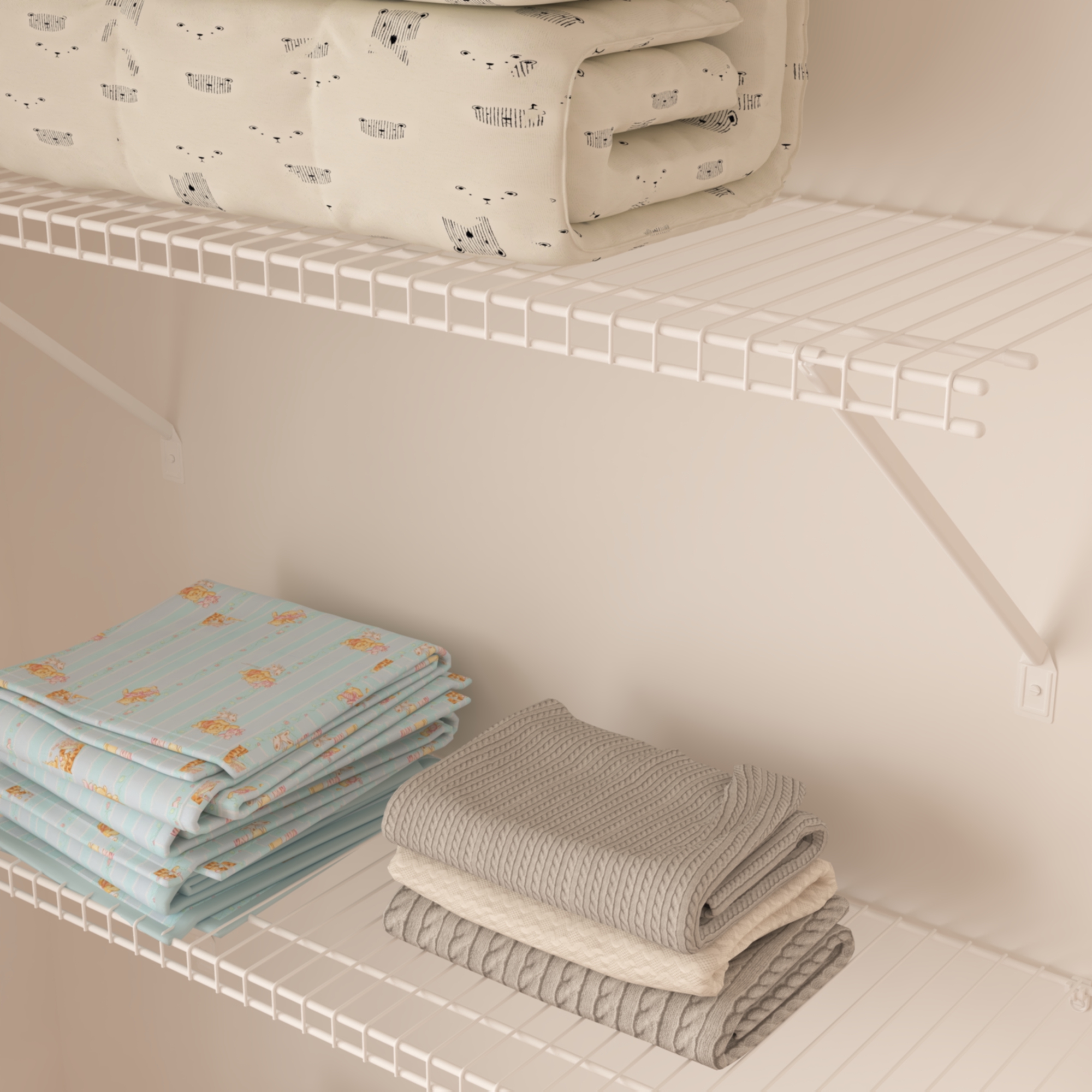 CLOSETART FA312 Metal Wire Shelf Walkin Closet Systems Storage Wardrobe Organizer 3'