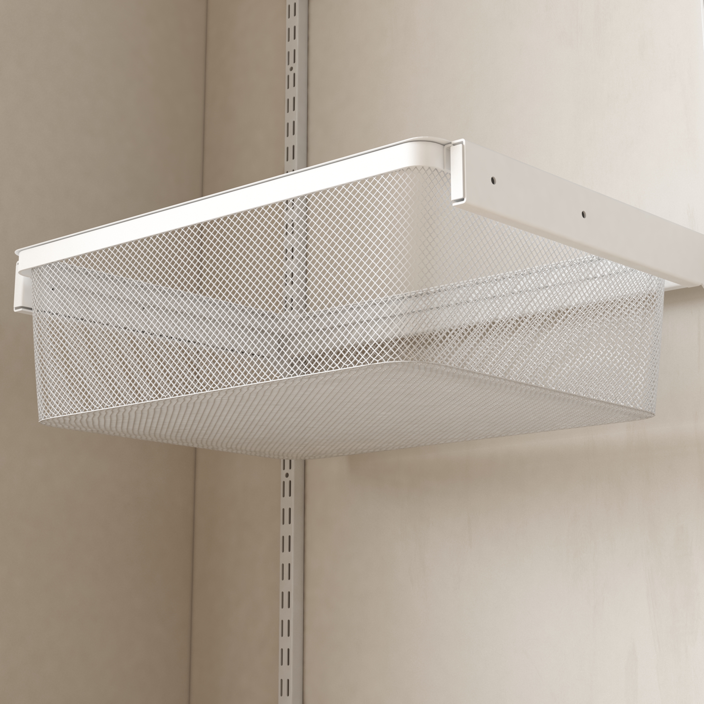 Tight Mesh Metal Wire Basket for Shelf Closet Organizer Storage Wardrobe
