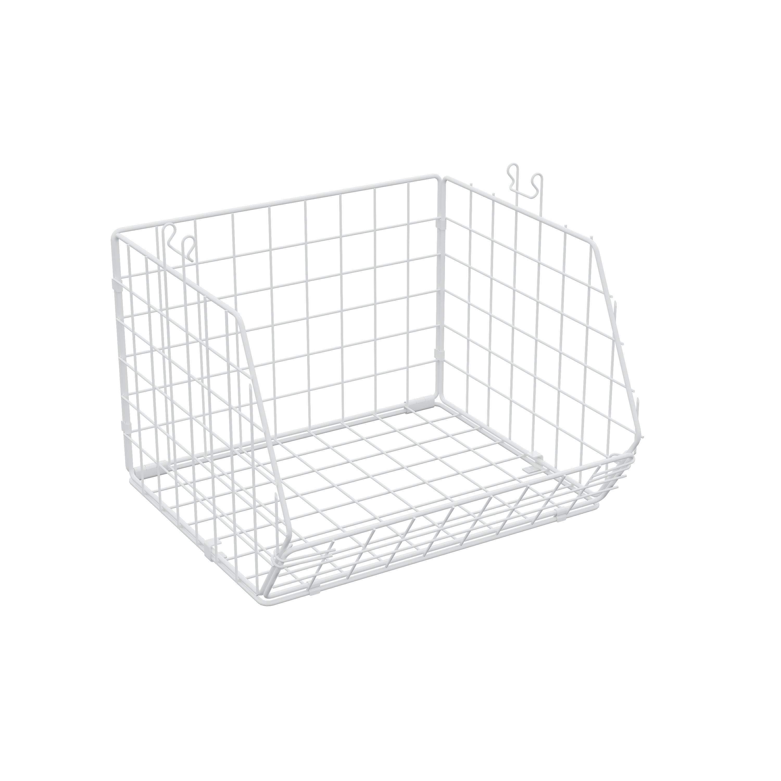 foldable iron storage basket for wardrobe closet systerm