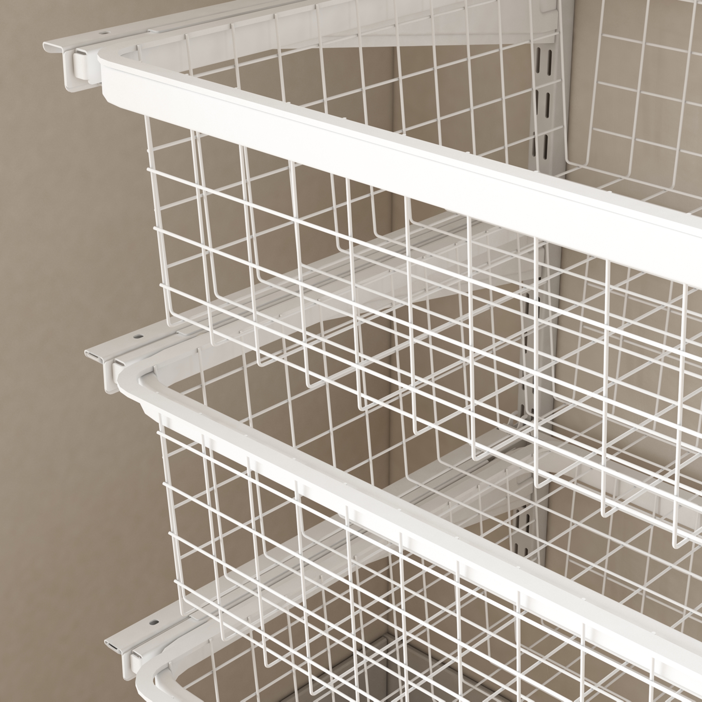 Metal Wire Basket for Shelf Closet Organizer Storage Wardrobe