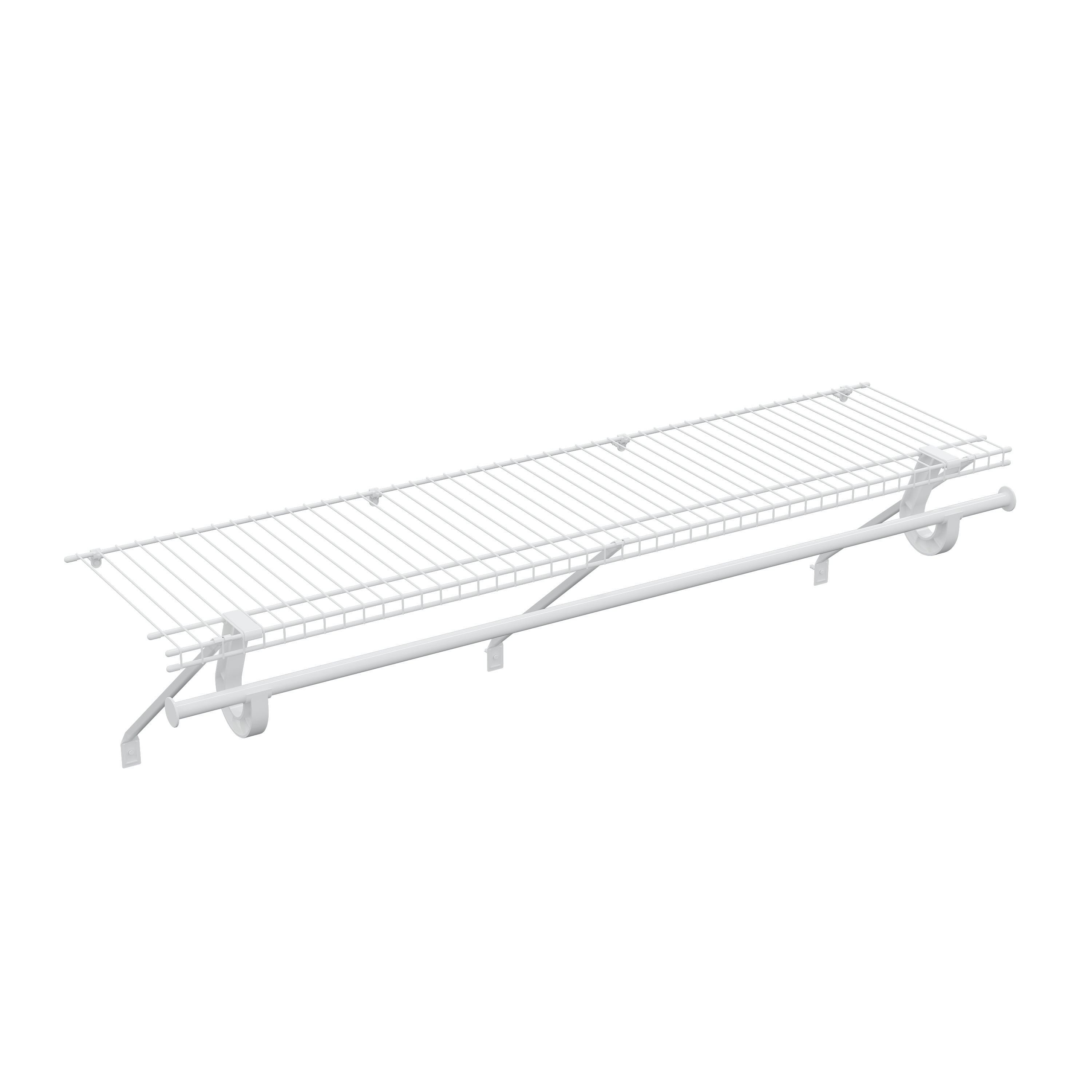 CLOSETART FA412R Metal Wire Shelf Walkin Closet Systems Storage Wardrobe Organizer 4'