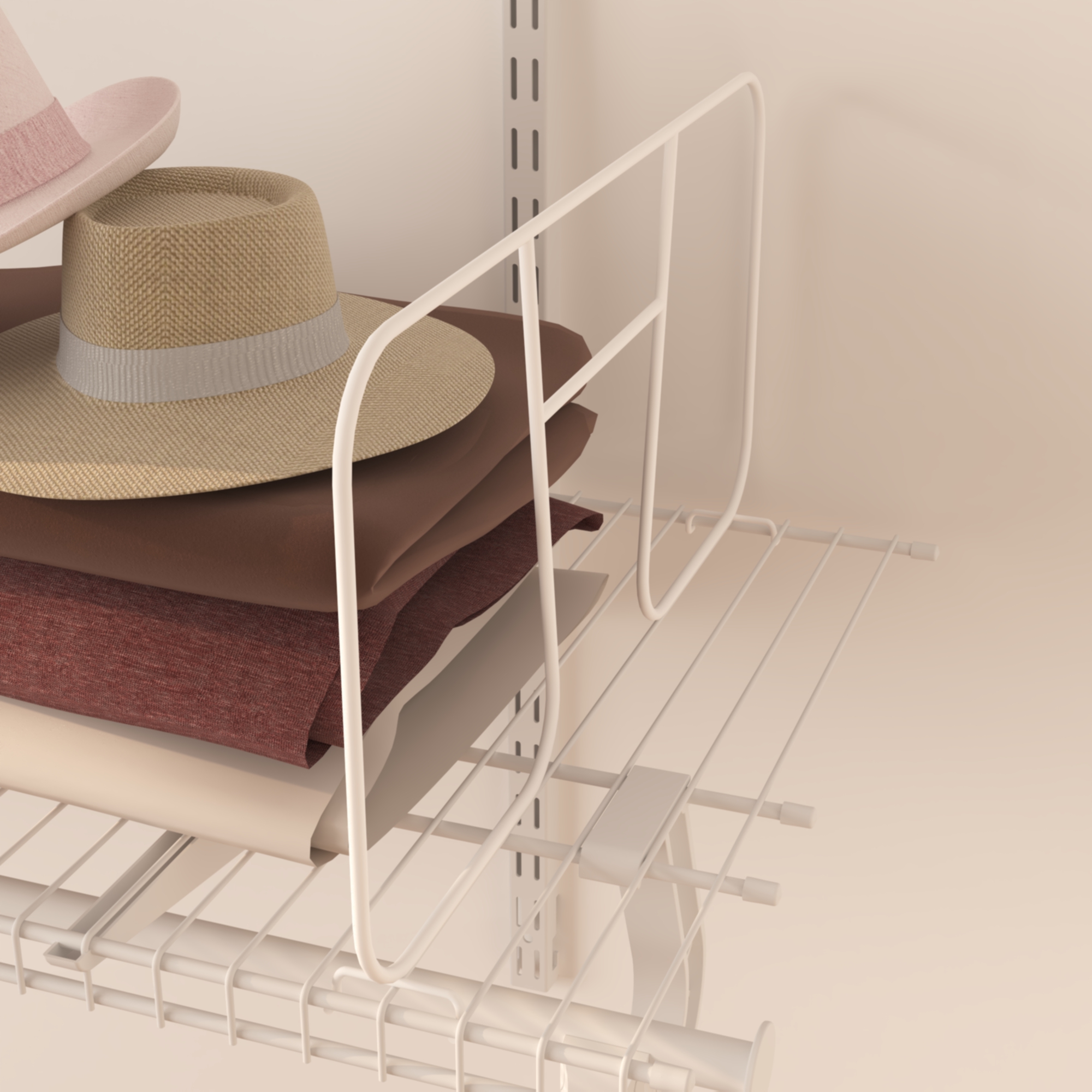 Metal Wire Shelf Dividers for Shelf Closet Organizer Storage Wardrobe
