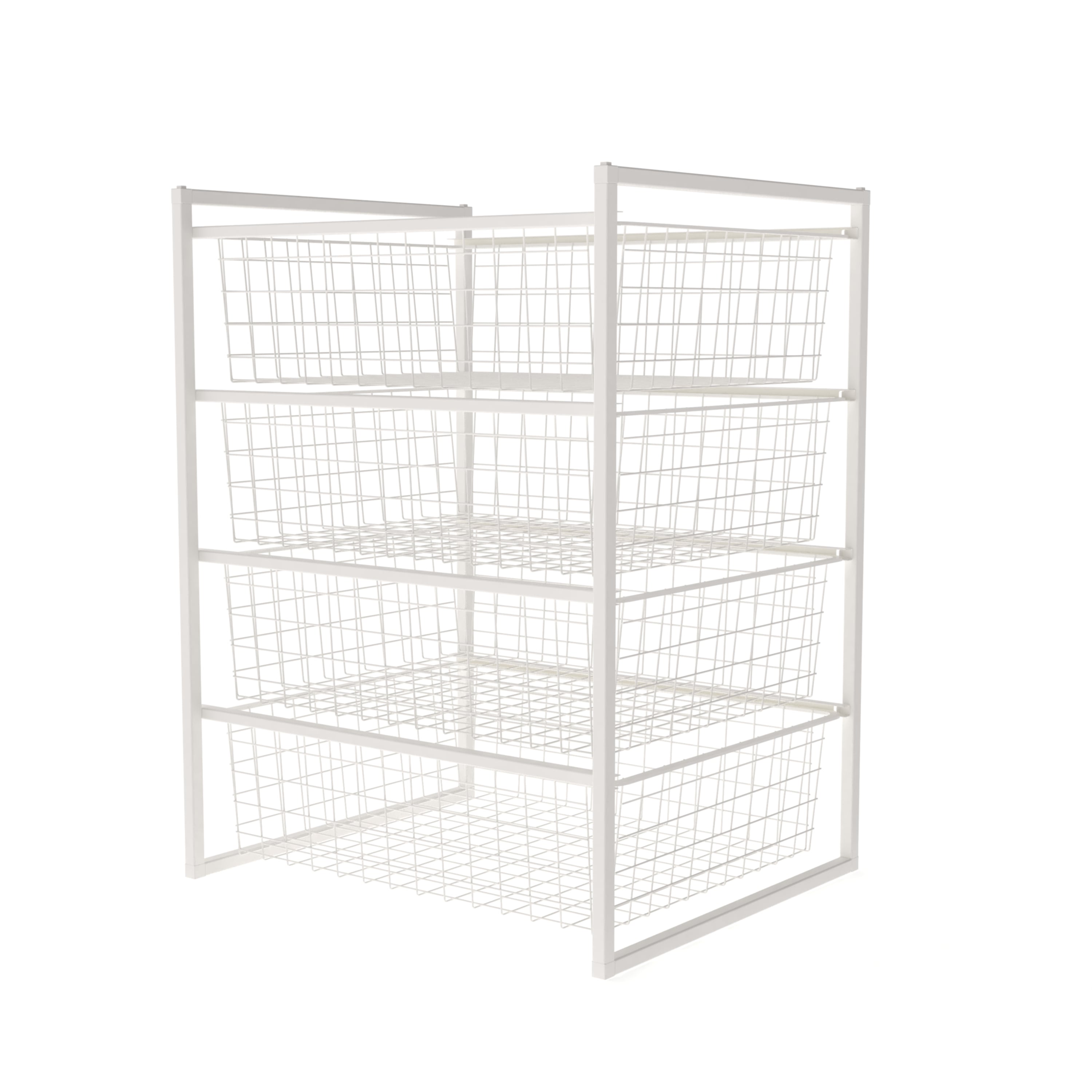 4-Drawer Wire Storage Cart Organizor Solution