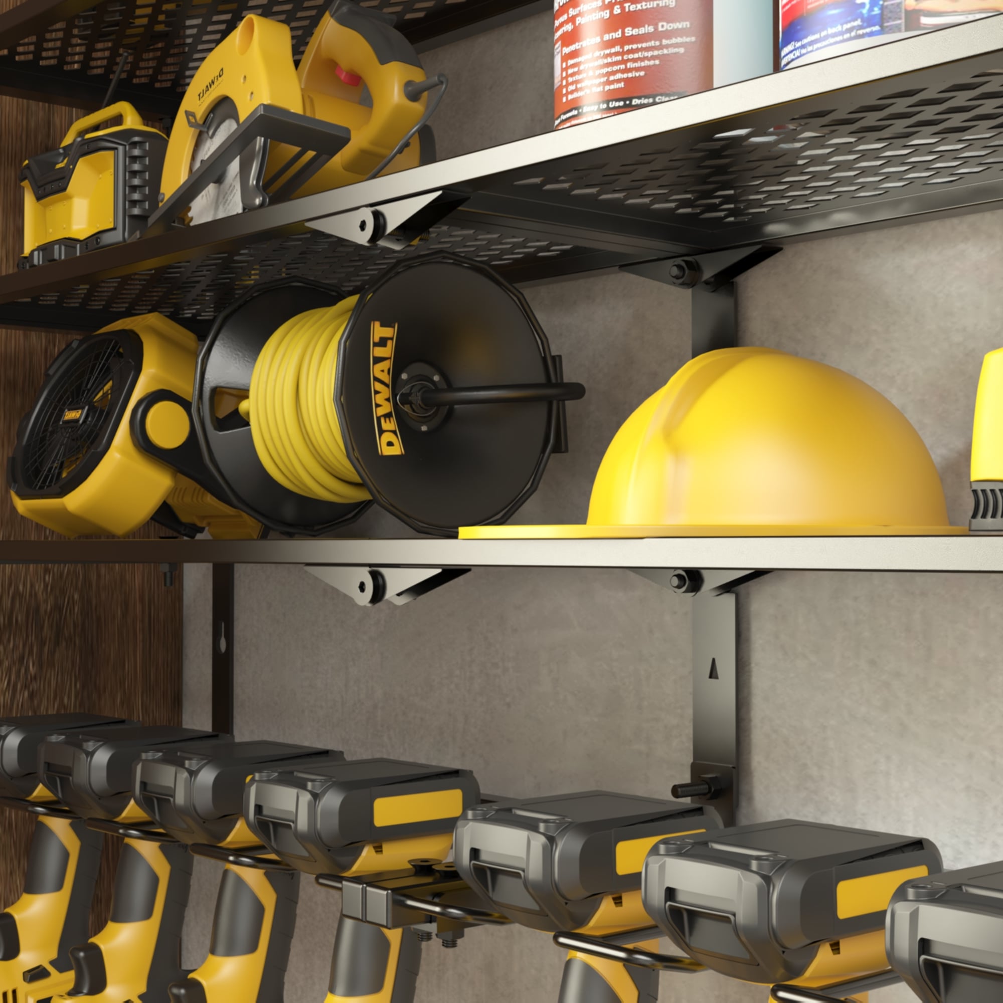 Durable Iron Tool Storage Rack for Organizor Soulution