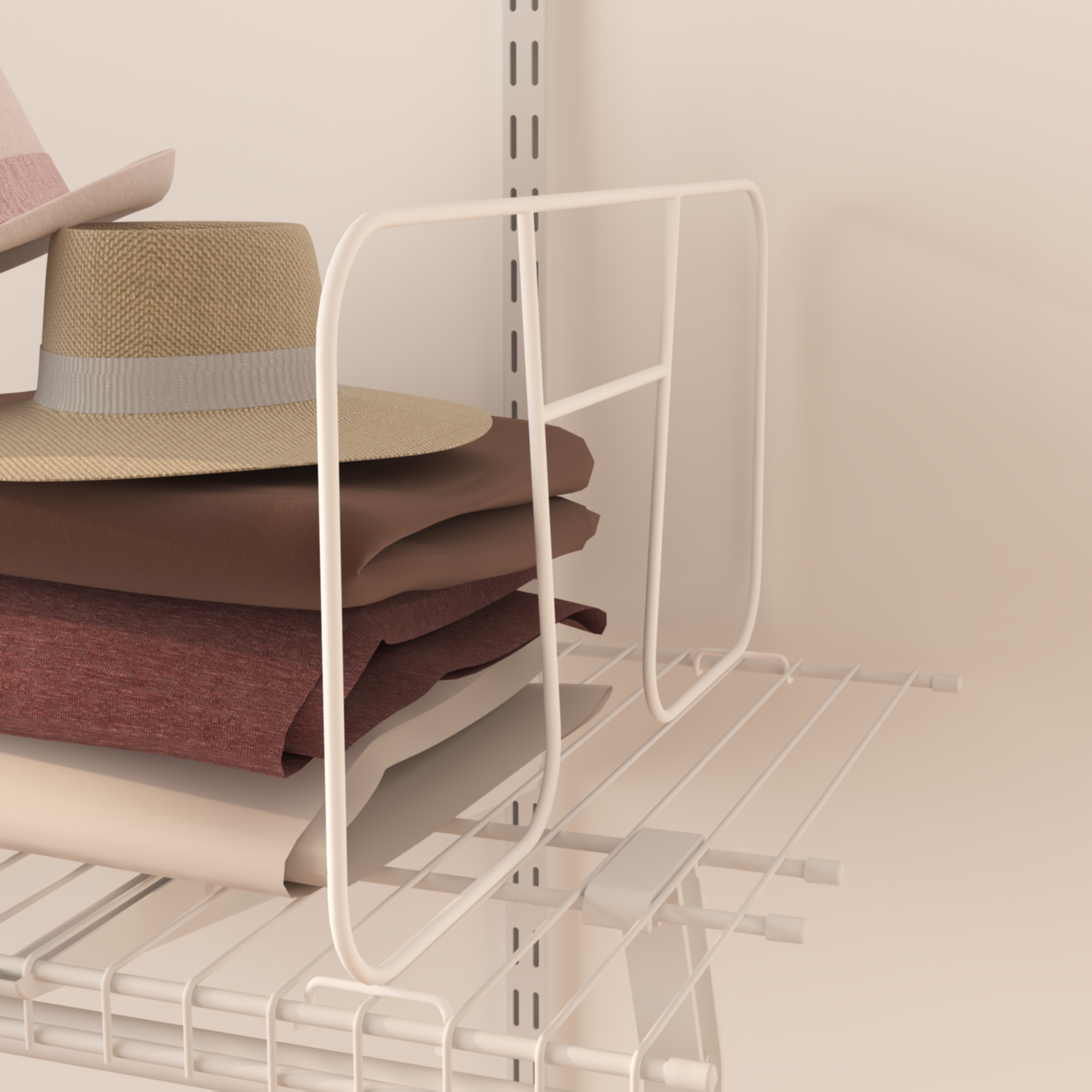 Metal Wire Shelf Dividers for Shelf Closet Organizer Storage Wardrobe