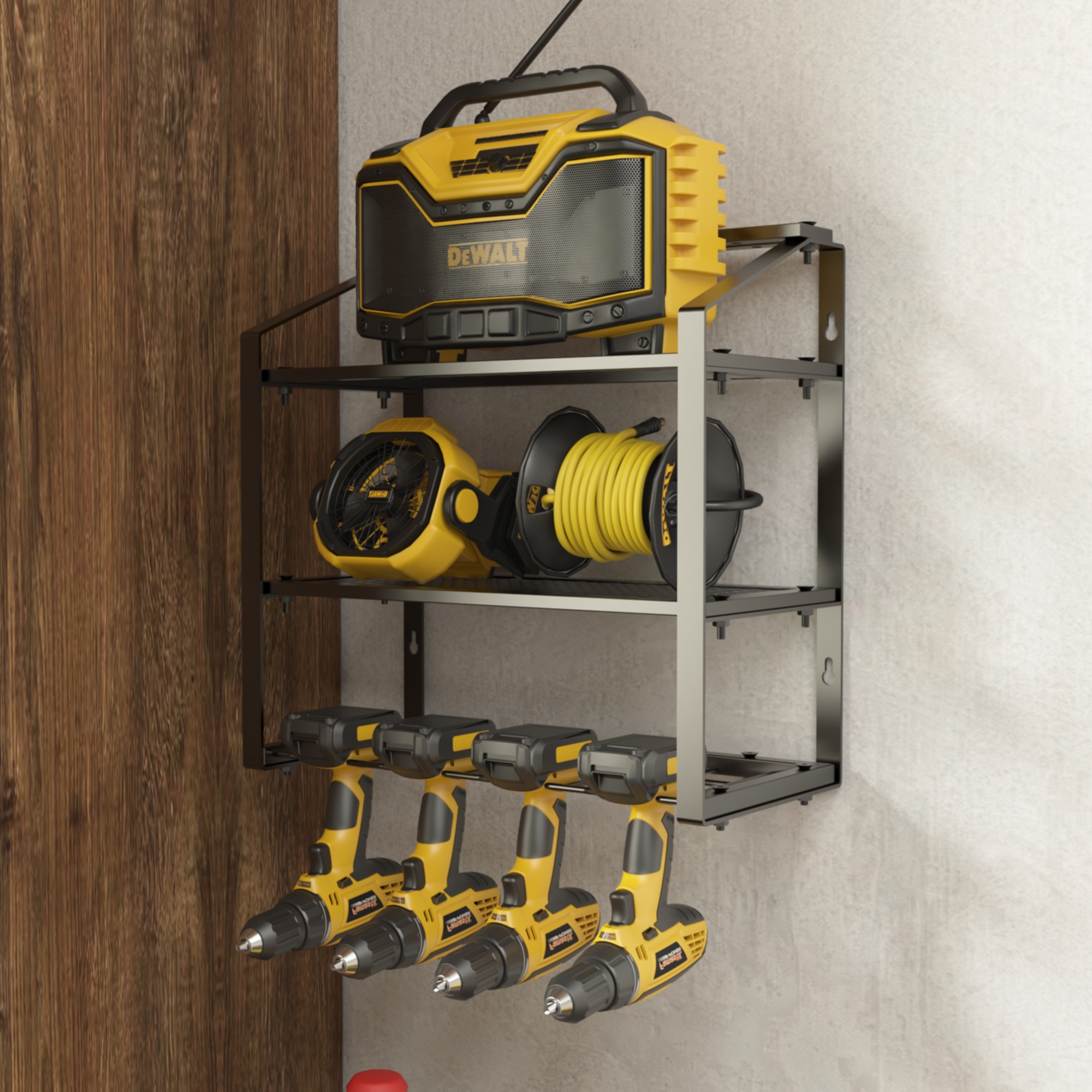 Durable Iron Tool Storage Rack for Organizor Soulution