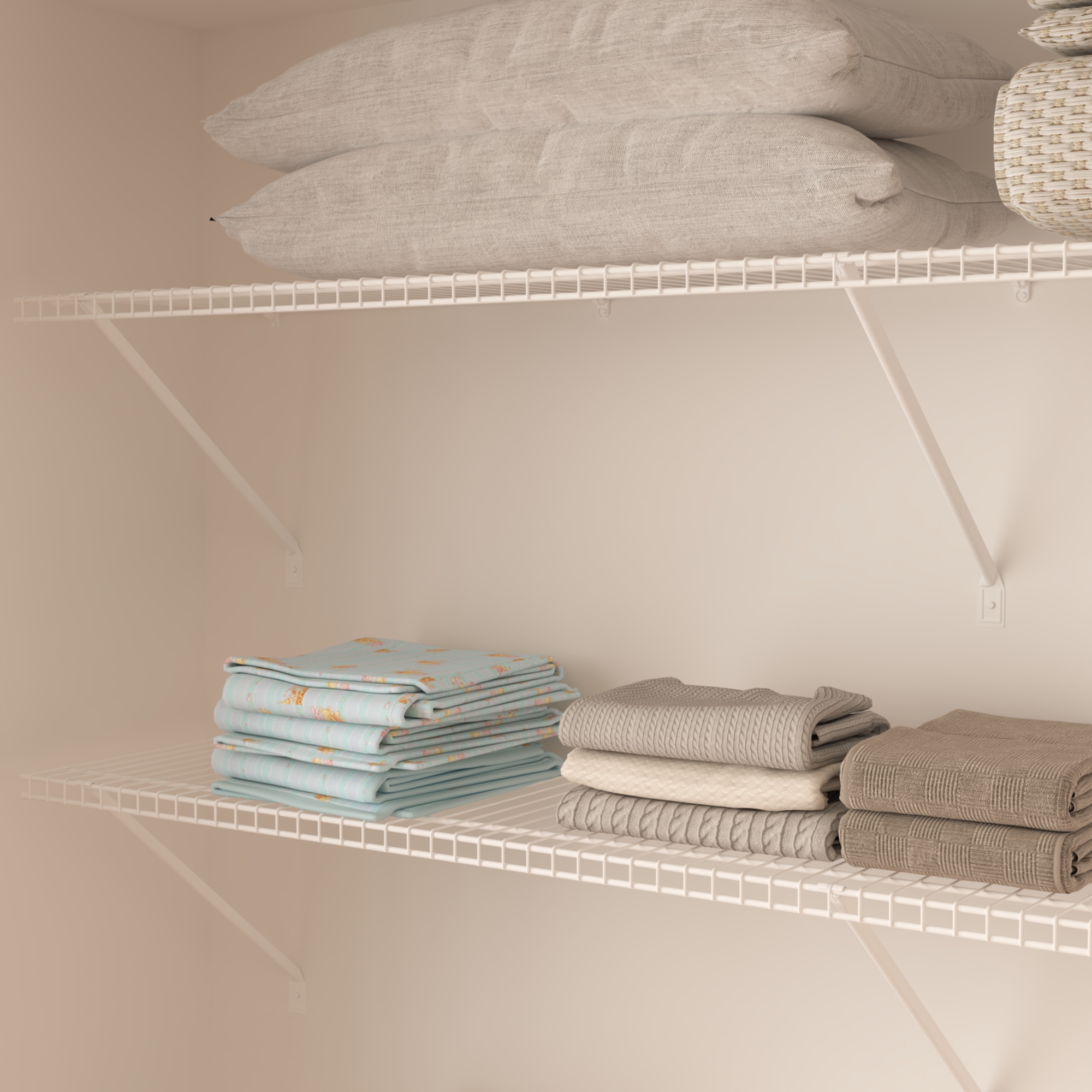 CLOSETART FA612 Metal Wire Shelf Walkin Closet Systems Storage Wardrobe Organizer 6'