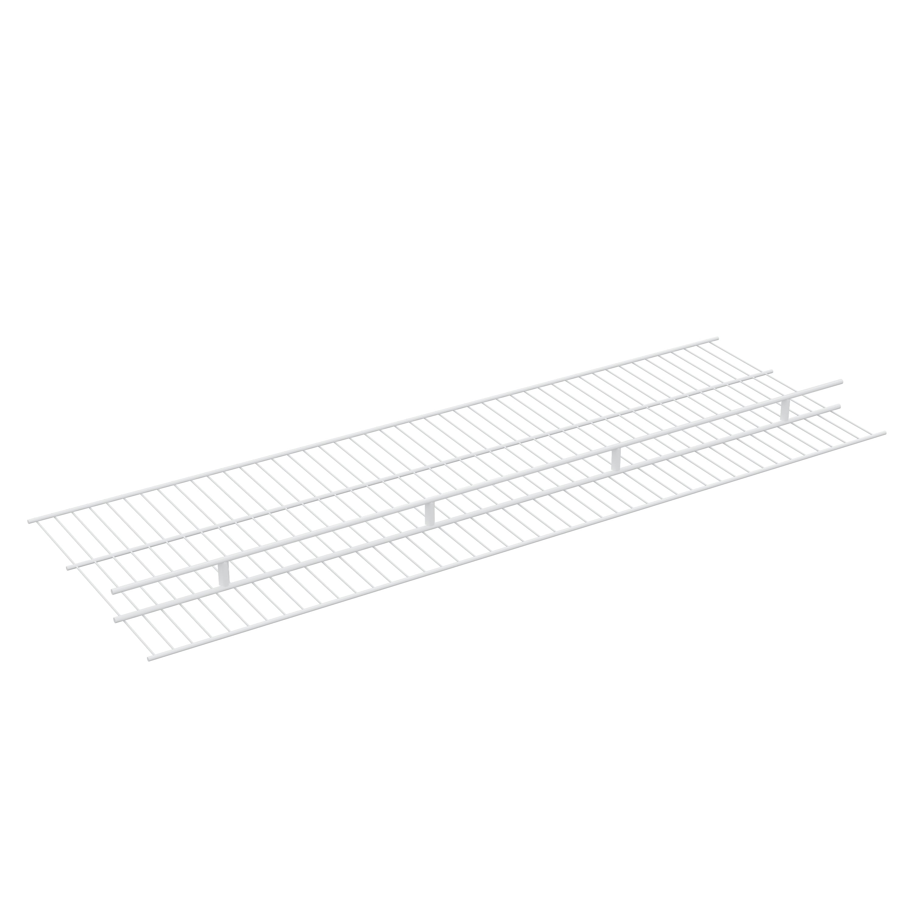 Affordable Walk in Closet Systems Shelf and Rod Metal Wire Shelf Closet Organizer Storage Wardrobe