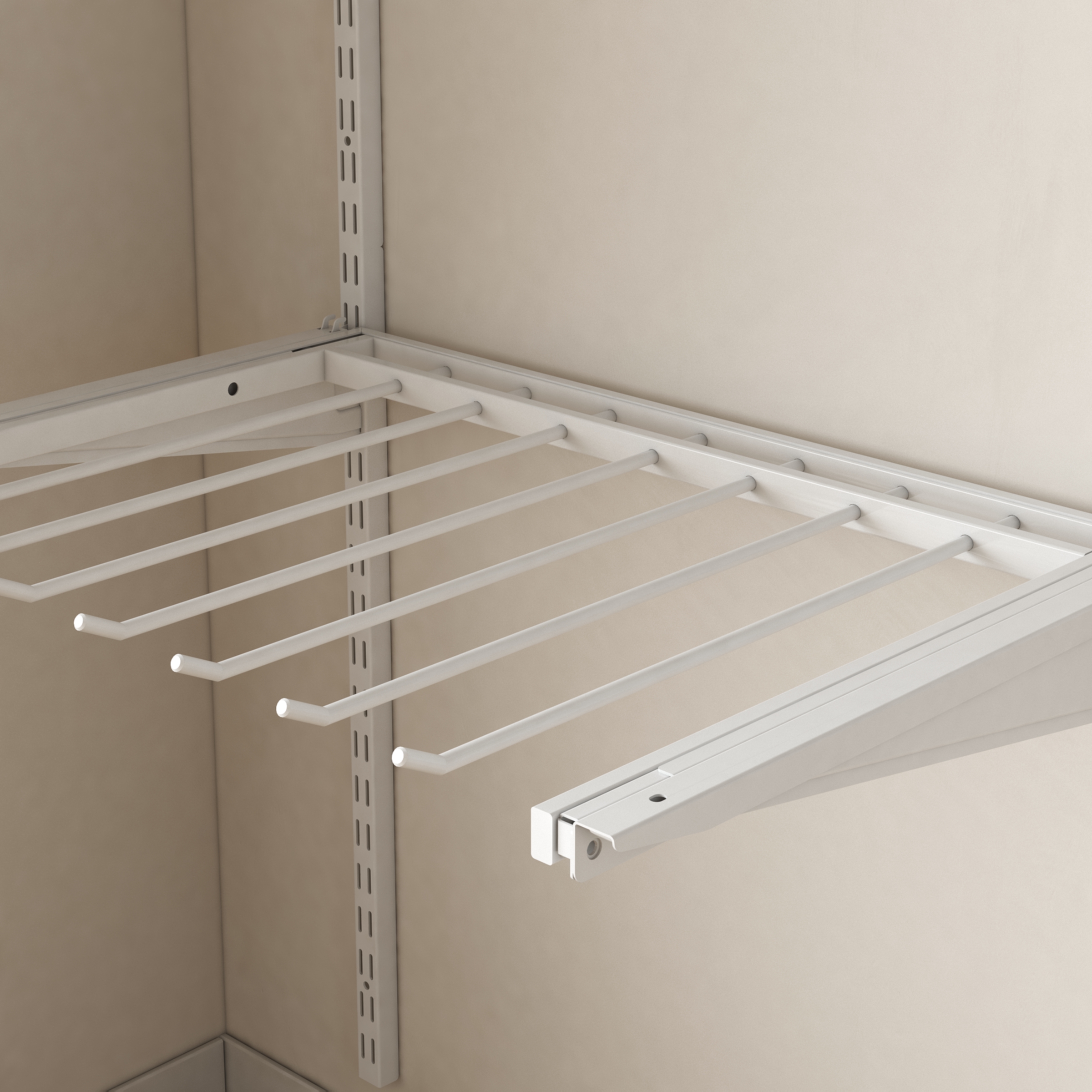Metal Pants Rack Shelf Closet Organizer Storage Wardrobe