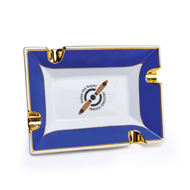 Ceramic Cigar Ashtray for 4 Cigars