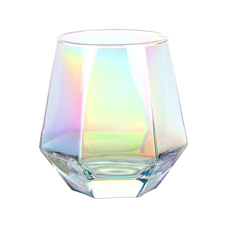 Diamant irisierende Weinkaraffen-Gläser