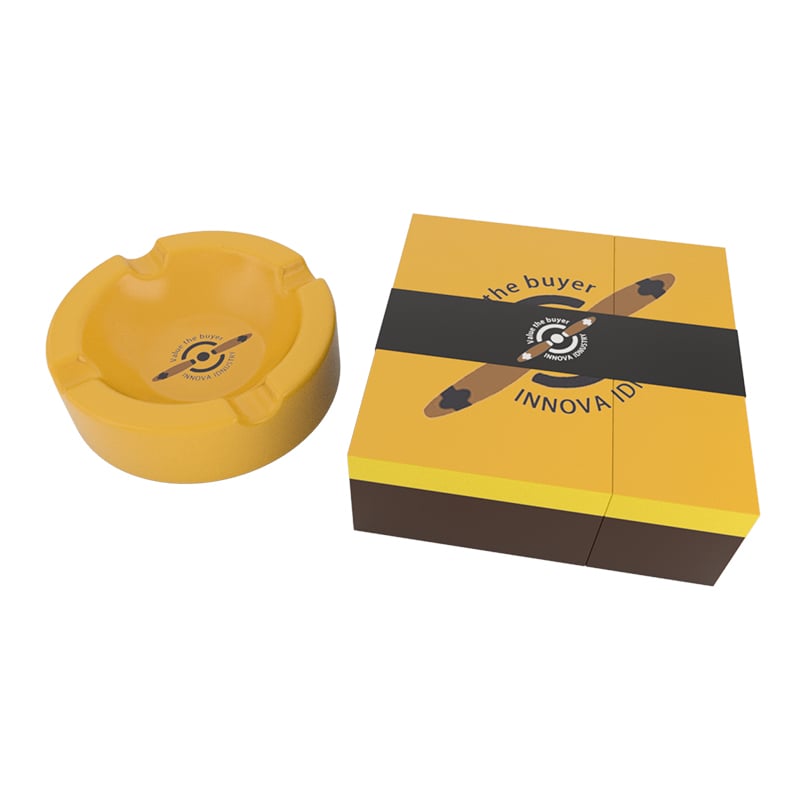 Luxus-Klassischer Keramik-Zigarrenaschenbecher Mit Geschenkbox-Verpackung