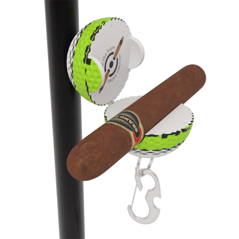 Neuer Golfballförmiger Zigarrenhalter mit Schlüsselanhänger