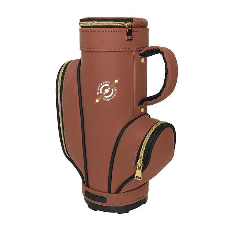 Multifunktionaler Ledergolf-Kühler-Weinbeutel mit individuellem Logo