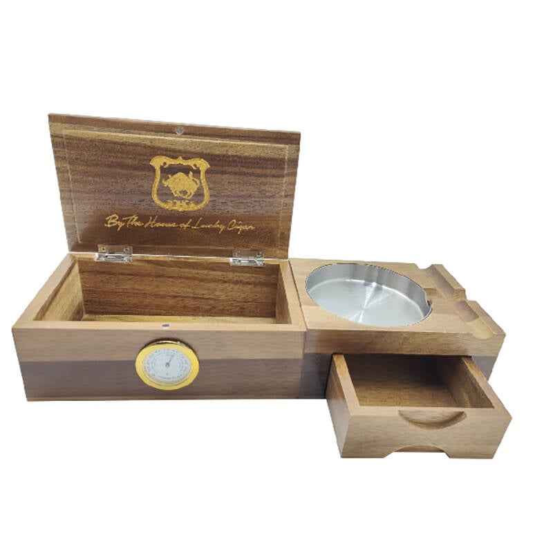 Multifunctional Wooden Humidor by Lucky Cigar