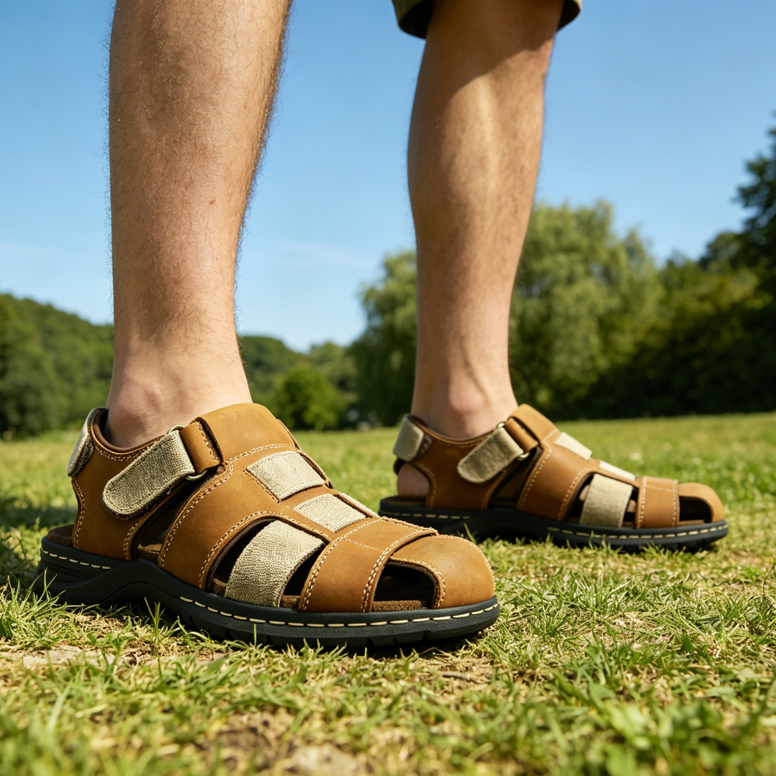 Unmatched Comfort and Durability in Soft PU Sole Causal Sandals