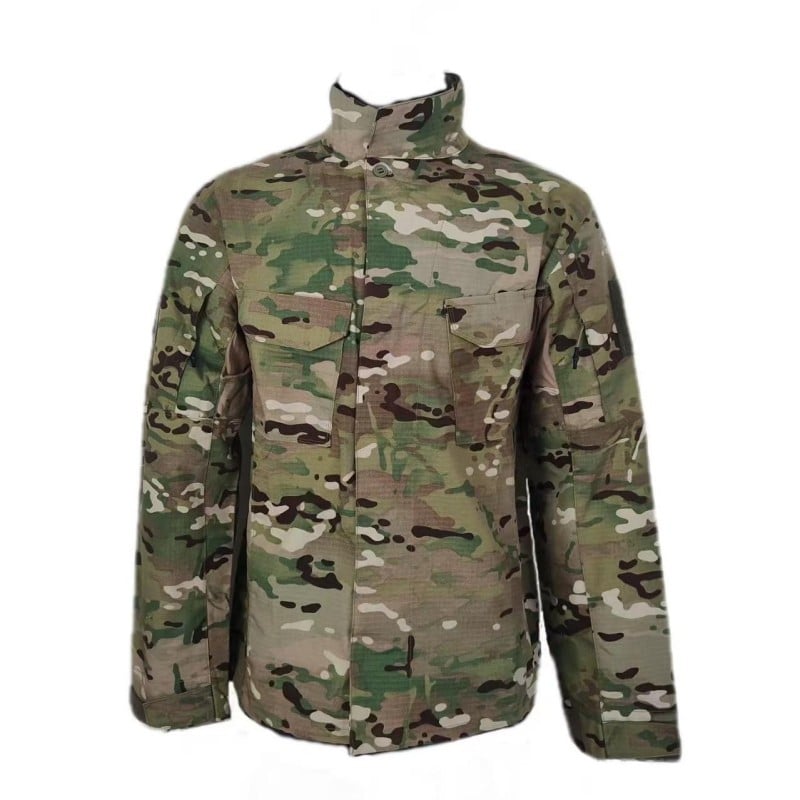 WH 8719 Kamejflážní listové kombinézy, kamuflážní kombinézy z trhavého materiálu, odolné uniformní oblečení, olivově zelené uniformní oblečení, lovecké oblečení