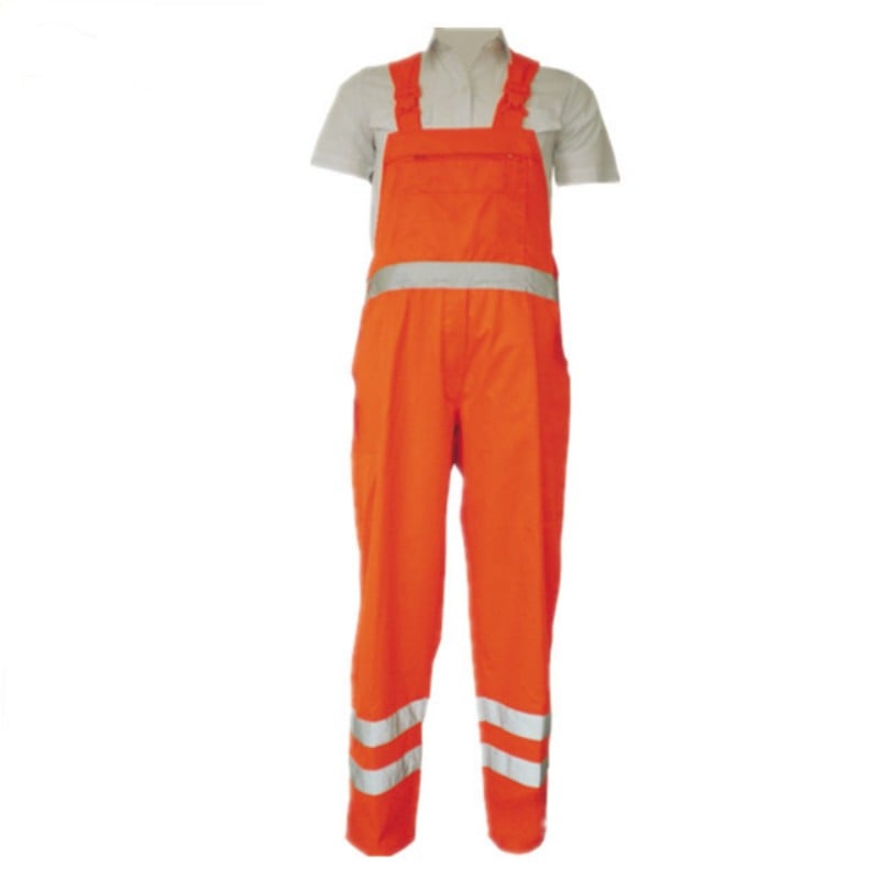 Hi Visibility Winter Construction Work Bib Pants With Reflector