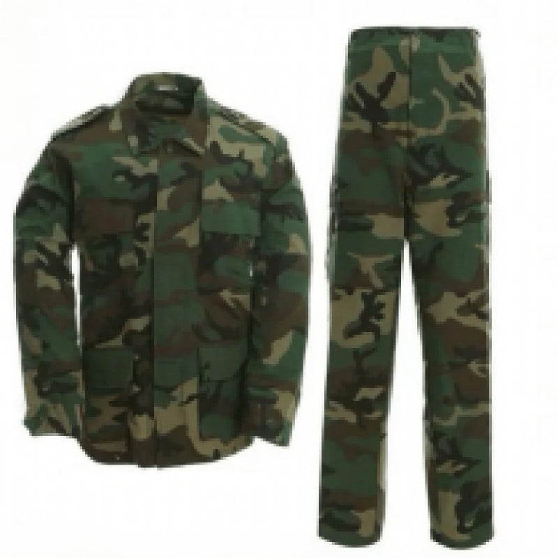 WH8704 BDU saka a kalhoty z trhavého materiálu, kamuflážní kombinézy, uniformy, saka z trhavého materiálu, uniformní oblečení, olivově zelené uniformní oblečení, lovecké oblečení