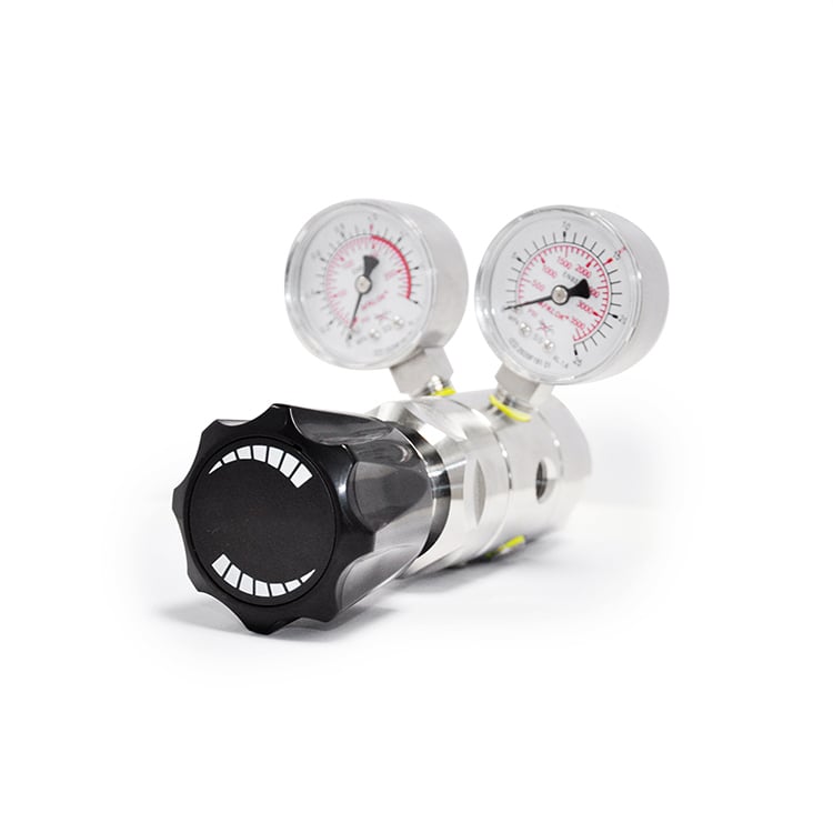 CGA320 CGA580 CGA330 CGA350 Two Stage Co2 Helium Gas Regulator Oxygen Pressure Regulator with Gauge
