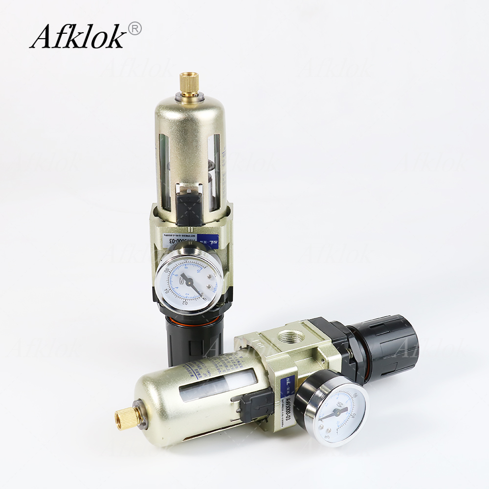 0-1MAP Air Pressure Regulator 1/4in NPT Female Thread for Industrial Automation, Medical Equipment, Automotive Manufacturing Pneumatic Air Pressure Filter Regulator Compressed Air Treatment Unit