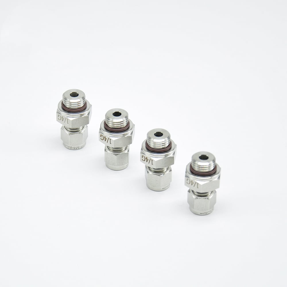 AFKLOK Type P O-Seal Ring fitting Male SAE 6mm od X 1/4 BSPP fitting BSPP x Tube Compression Fitting Stainless