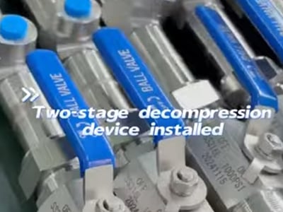 Installation process of secondary pressure reducing device