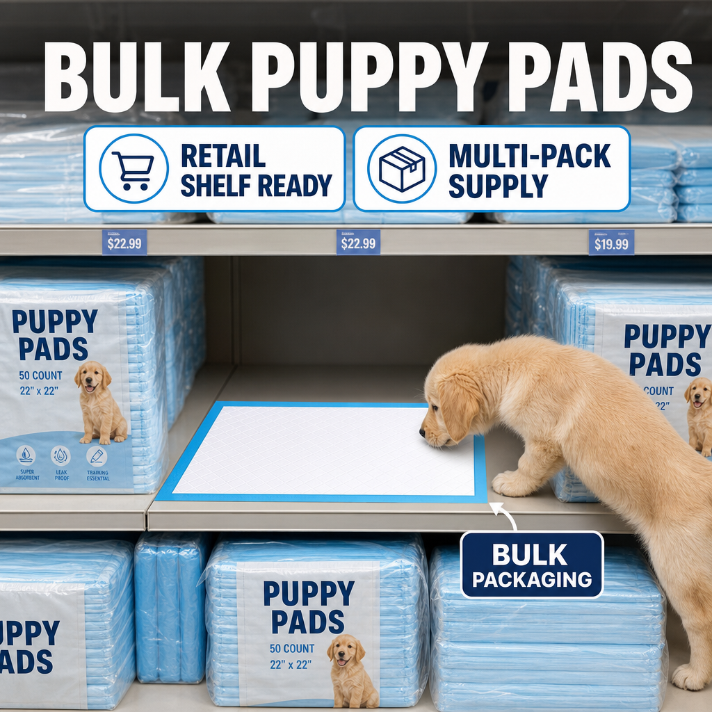 Benefits of Different Materials Used in Bulk Puppy Pads Manufacturing