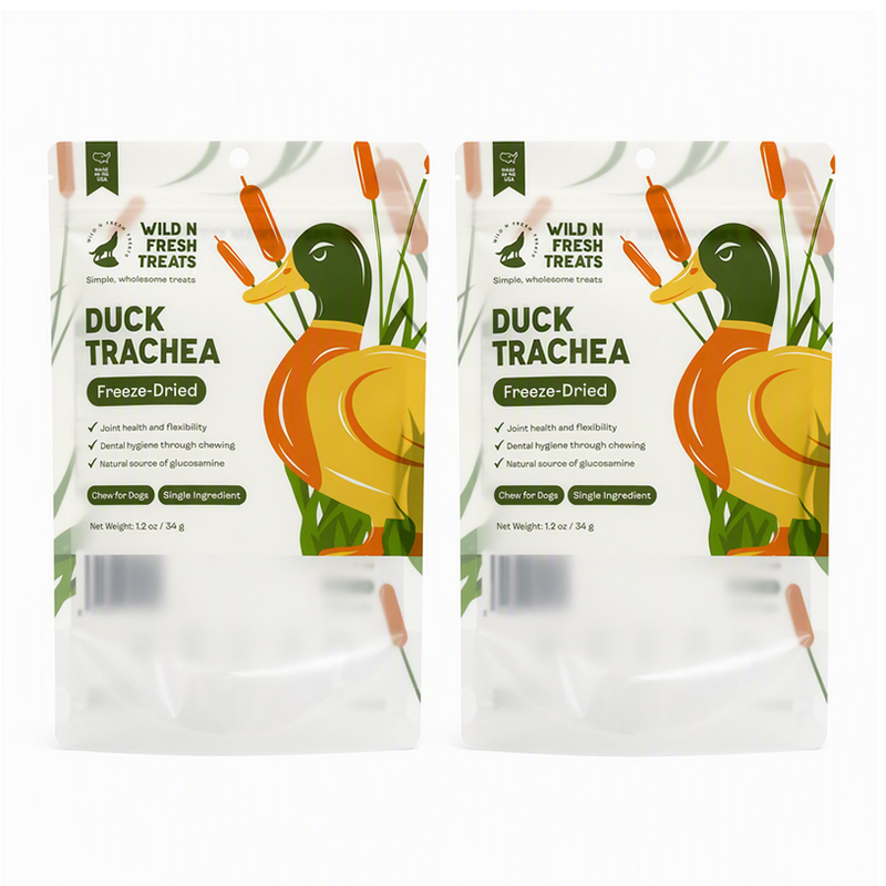 Sachet personnalisé pour friandises pour animaux de compagnie avec fenêtre transparente – sachet debout, 15,5 × 23 + 8 cm, pour aliments pour animaux, design en série