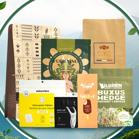 Sacs d’emballage compostables et recyclables — certifiés