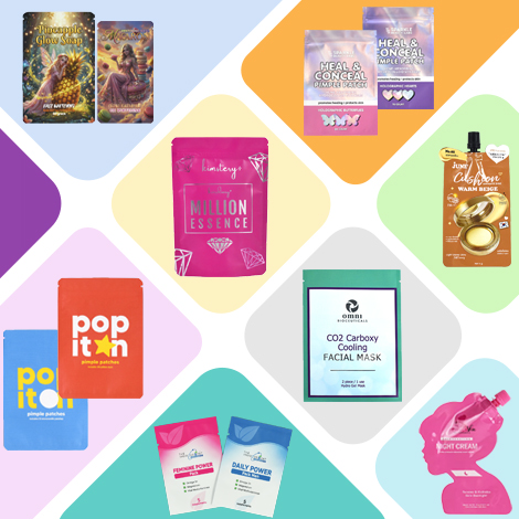 Pochettes personnalisées pour cosmétiques et soins personnels