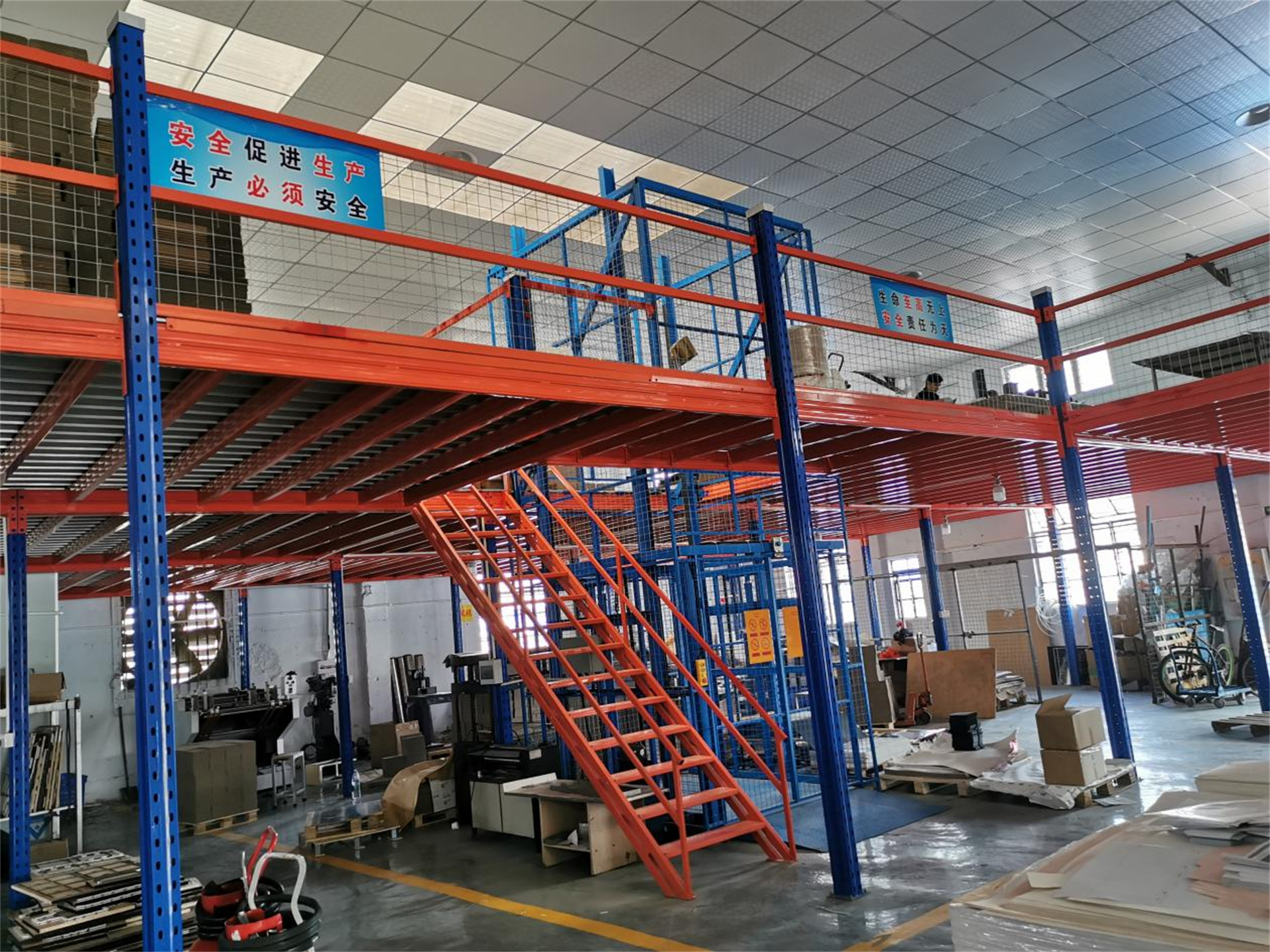 Customized Heavy-Duty Steel Multi-Floor Mezzanines: High-Quality Storage Solution for Industrial Warehouses