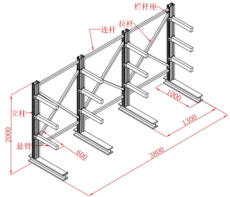 Heavy-Duty Cantilever Rack for Steel Pipes & Lumber (3).jpg