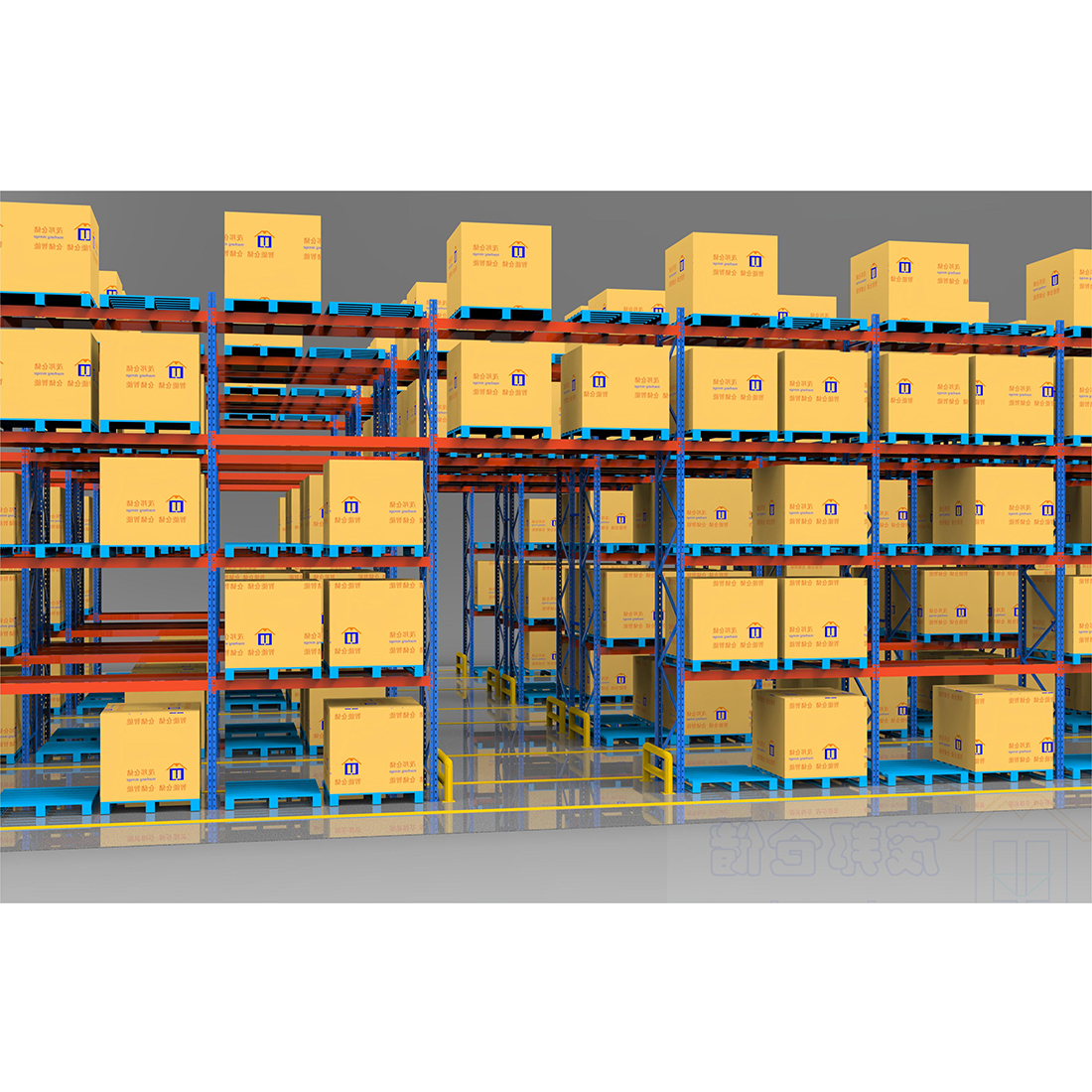 رفوف تخزين صناعية