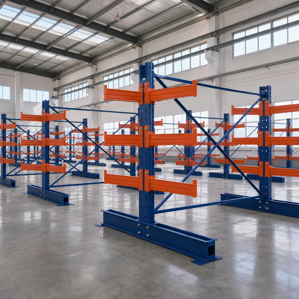 Heavy Duty Cantilever Rack Industrial Pipe Timber Storage Rack
