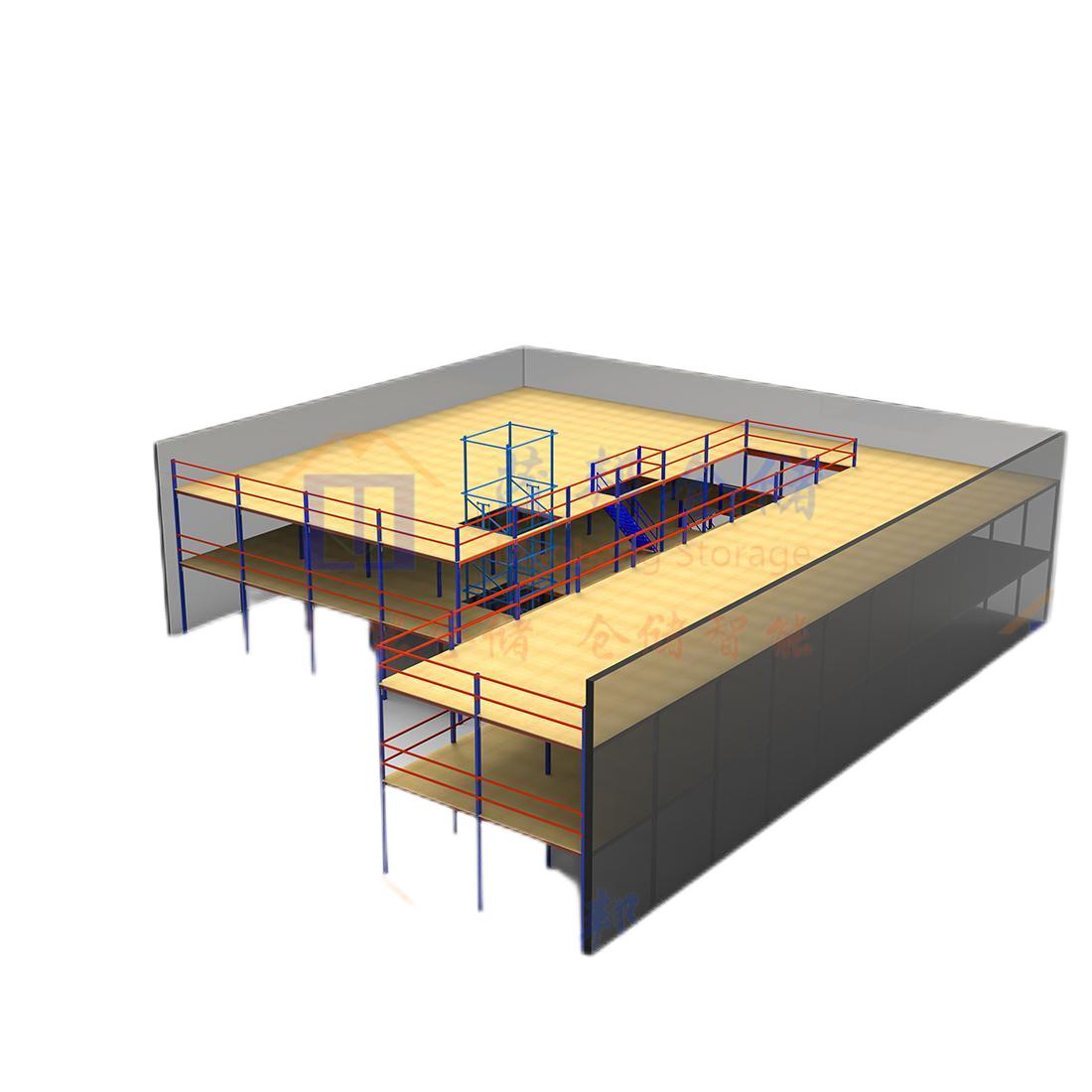 Heavy Duty Industrial Mezzanine Platform Custom Load Racking System
