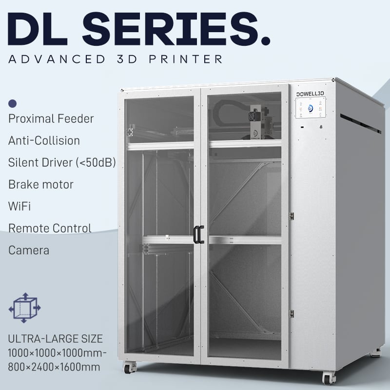 DL1220-16 Heavy Industrial Durable 3d Printer With Auto Leveling Large Components Architectural Models Printer Easy To Maintain