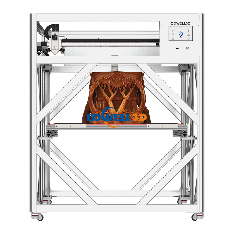 DL1014-10 High Flow Extrusion Fast 3D Printer With 420℃ Nozzle 1400mm Large Size Sculpture Artistic Prototypes Printer