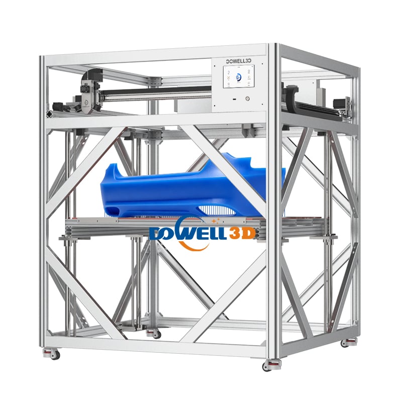 Impressora 3D de Alta Velocidade DM1220-12Pro, 500 mm/s, com Grande Volume de Construção, Câmbio Fechado e Silencioso, Impressora 3D para Impressão de Para-choques e Alerões Automotivos