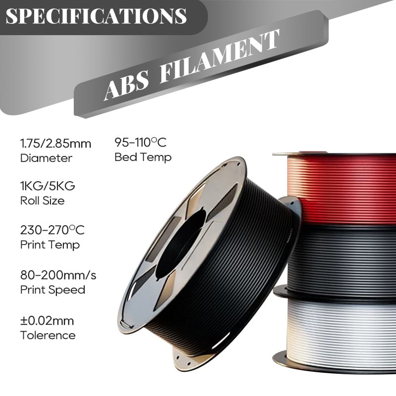 DOWELL3D         High-precision ABS Filament  Professional 3d printing material 1.75mm 5kg/roll for 3D Printing machine