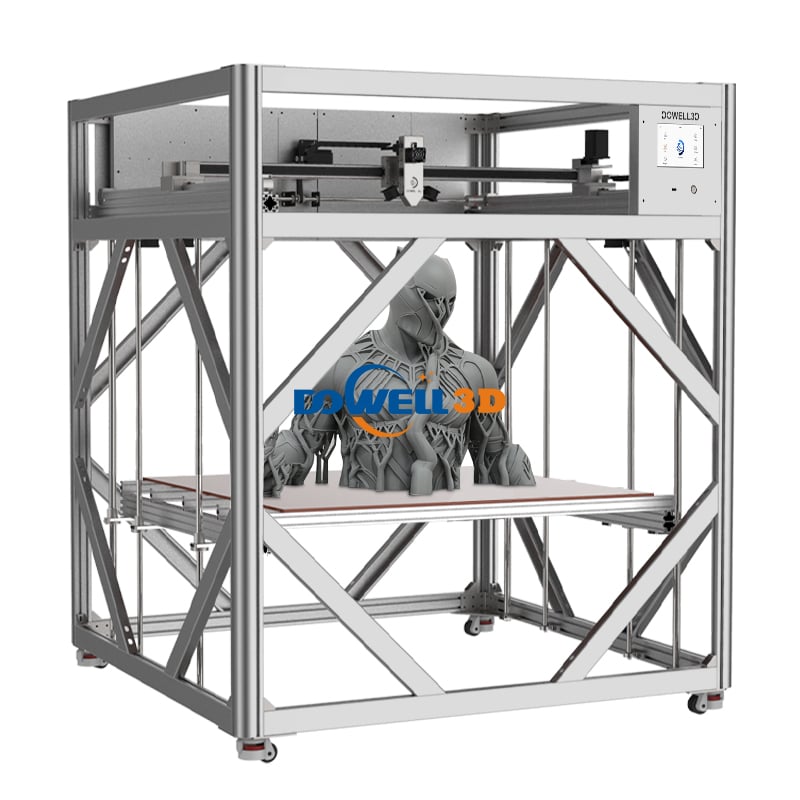Imprimante 3D haute vitesse Dowell DM12-10Pro, extrudeuse à haut débit de 1000 g/h, imprimante industrielle grand format pour sculptures 3D