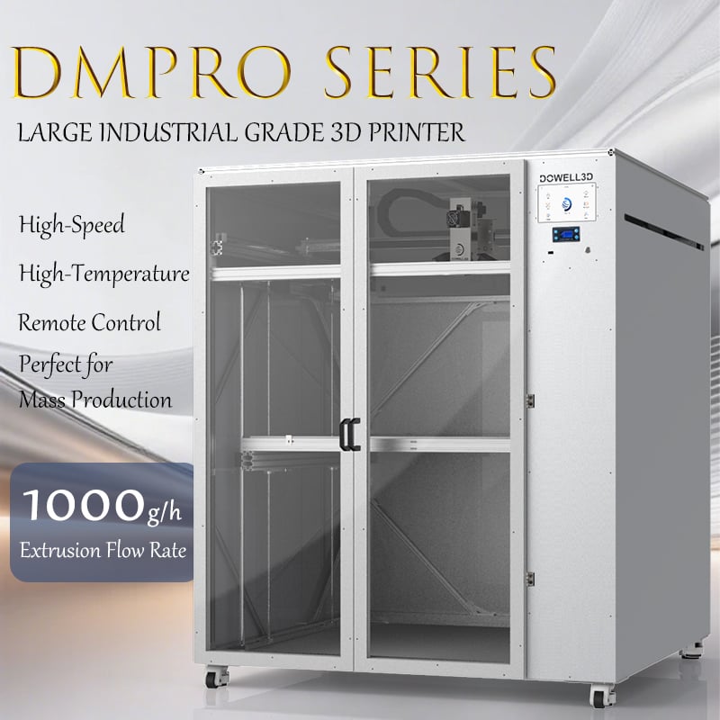 Impressora 3D Digital Dowell3d DM1220-16Pro: Impressão Rápida a 500 mm/s, Alta Precisão para Produção Industrial de Peças Complexas, Fácil de Operar