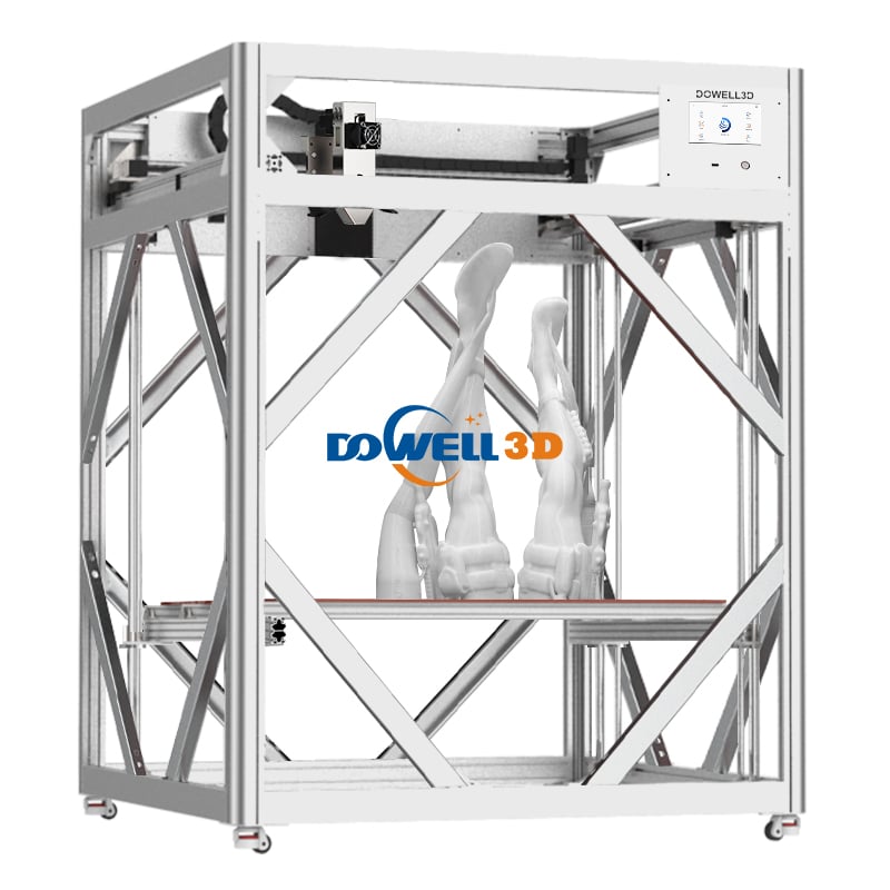 Imprimante 3D à nivellement automatique DM1214-16pro, imprimante grand format avec plusieurs filaments et buse haute température 420 ℃