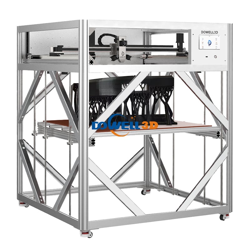 Imprimante 3D haute performance Dowell DM1220-10Pro, grande taille (2000 mm), haute précision, imprimante 3D industrielle FDM avec nivellement automatique