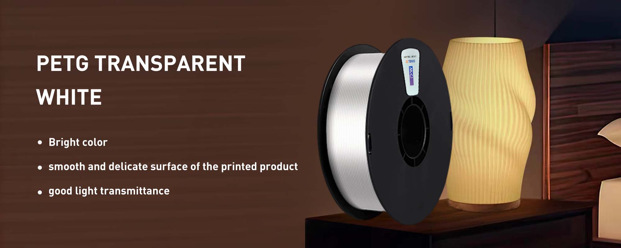 High Toughness Durable 3D Filament petg transparent white.jpg