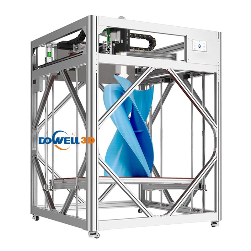 Dowell 1200*1600*1200mm Industrial Pellet 3d Printer Large Size Automatic Feeding Printer 5000g/h High Flow Extrusion 