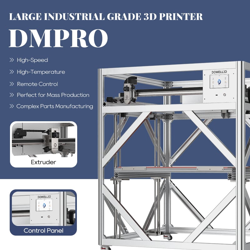Imprimante 3D industrielle grand format DM1018-16Pro, machine d’impression 3D haute précision, rapide et abordable pour la prototypage fonctionnel