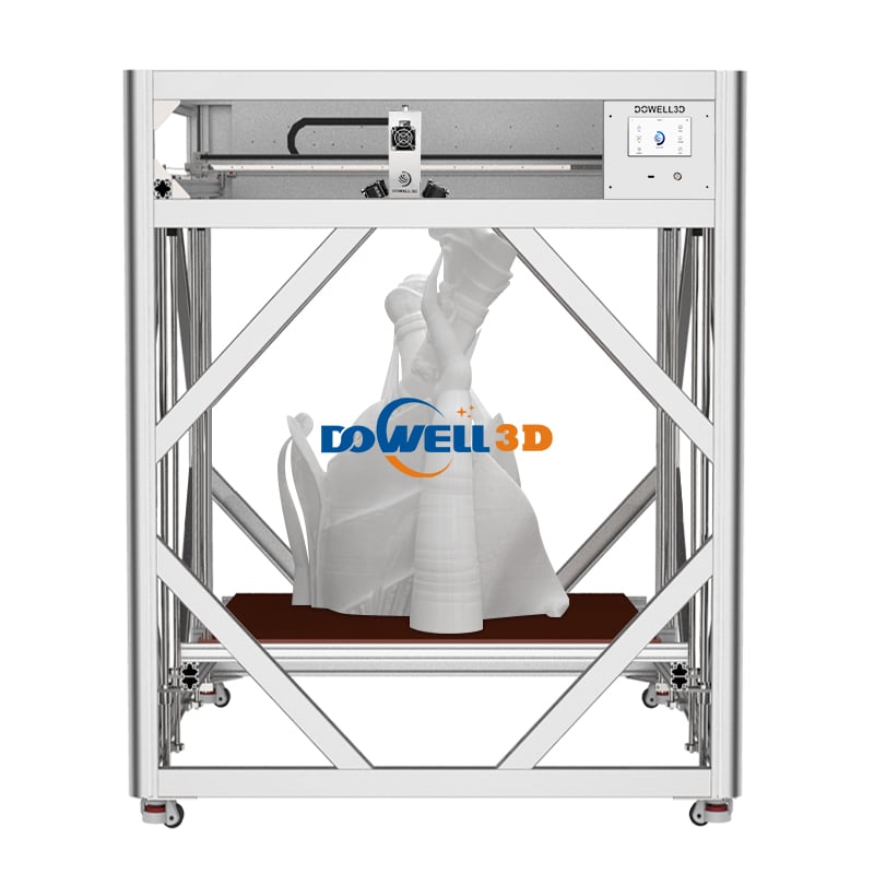 grande imprimante 3D FDM de 1000 × 1600 × 1600 mm, nivellement automatique, température élevée, multi-filament, machine d'impression 3D