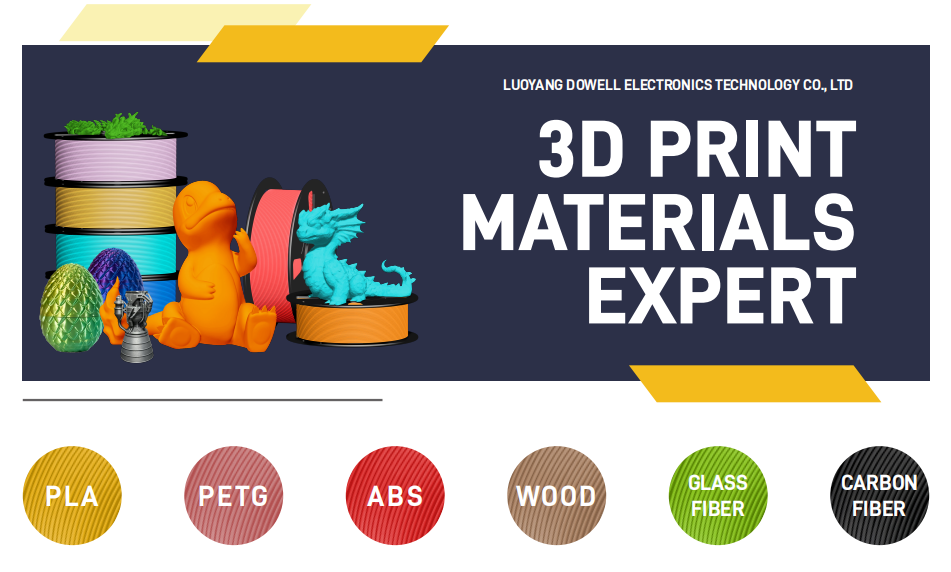 DOWELL 3d printing filament PLA PETG ABS carbon fiber.png