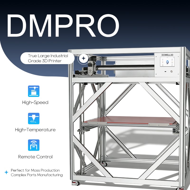 imprimante 3D à grand format FDM haute extrusion de dimensions 800 × 800 × 800 mm